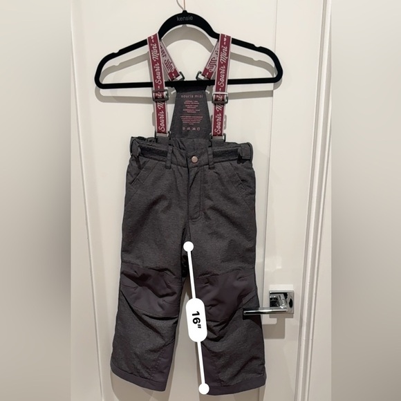 Souris Mini snowsuit gray and pink size 4 kids skiing snowboarding - Picture 10 of 11
